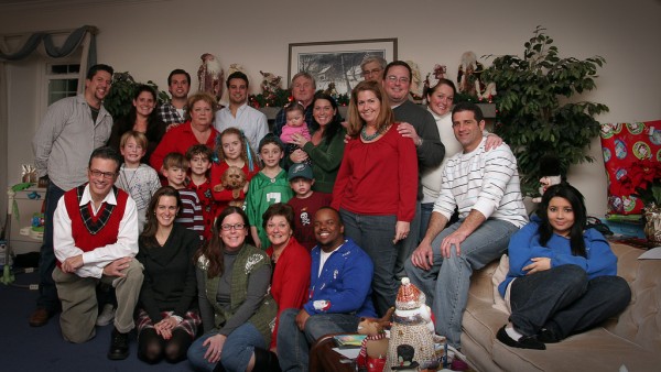 Group photo at Christmas